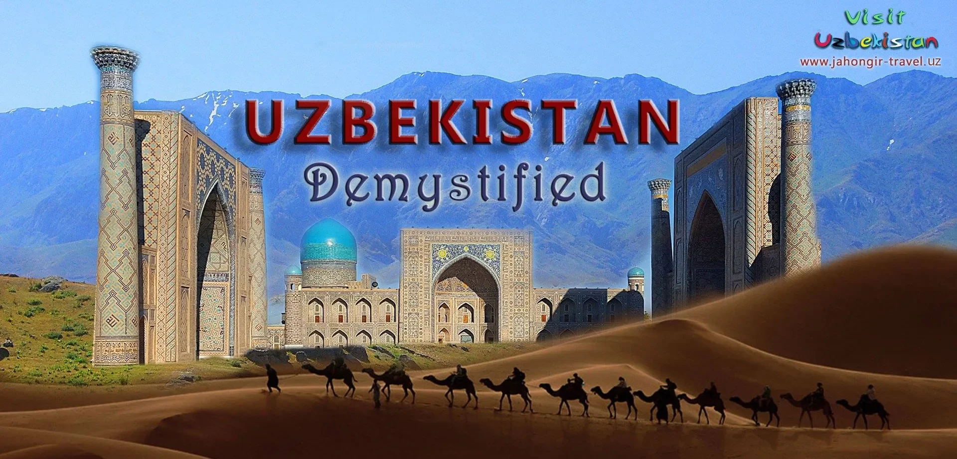 Registan Square in Samarkand at golden hour - iconic three madrasahs of the Silk Road showing the best time to visit Uzbekistan