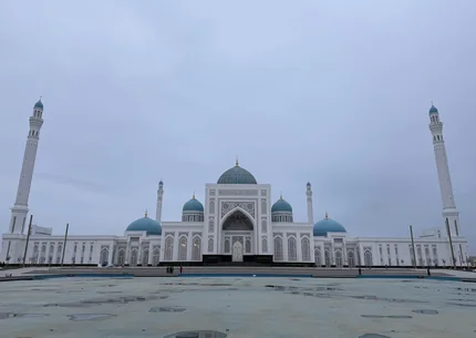 The mosque of the Imam al-Bukhari memorial complex near Samarkand